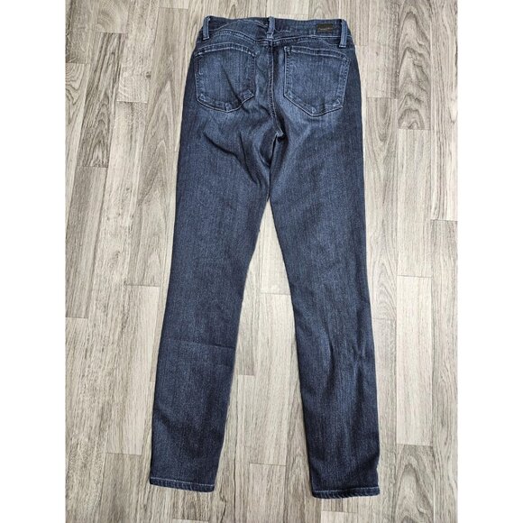 Paige Jeans Womens 28 Blue Verdugo Ankle Skinny Stretch Denim Dark Wash Classic - Picture 2 of 13